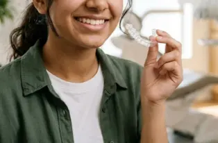 Clear aligners for teenagers